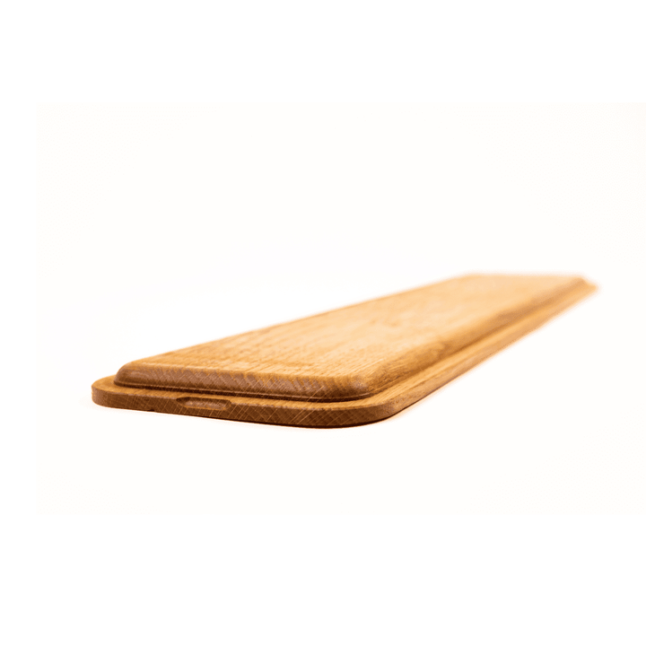 Passgenauer Deckel für eine Holzetagere, den man als Tablett nutzen kann, aus Eiche Altholz 